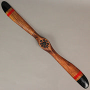 24 Inch - Image 9 - Hand-Carved Vintage Distressed Brown Wooden Airplane Propeller Wall Sculpture - Timeless Prop Plane