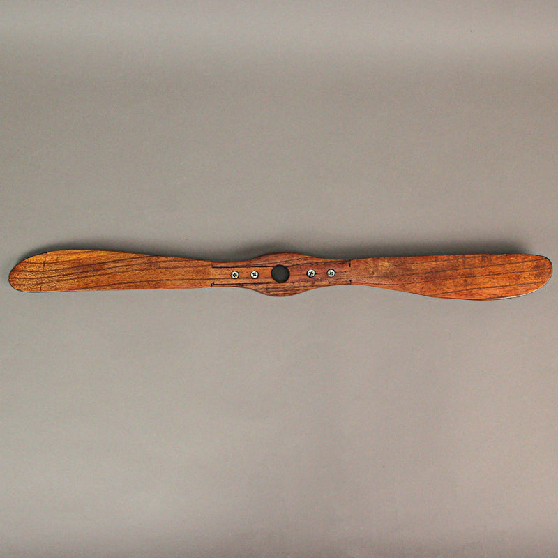 24 Inch - Image 10 - Hand-Carved Vintage Distressed Brown Wooden Airplane Propeller Wall Sculpture - Timeless Prop Plane