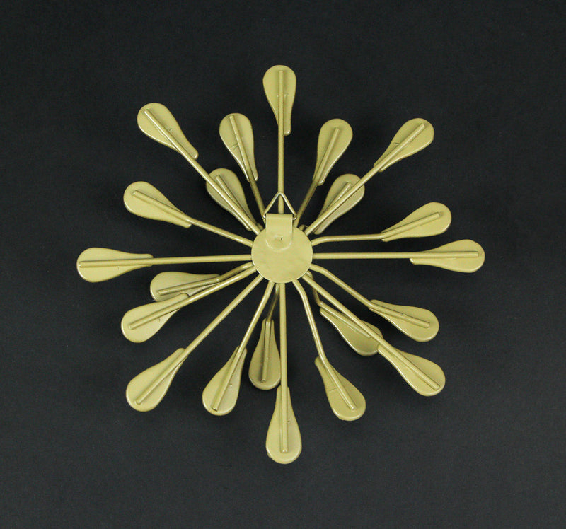 Gold - Image 8 - Set of 3 Gold Finish Teardrop Crystal Jeweled Rhinestone Starburst Metal Wall Hangings Art Decorative
