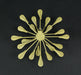 Gold - Image 8 - Set of 3 Gold Finish Teardrop Crystal Jeweled Rhinestone Starburst Metal Wall Hangings Art Decorative