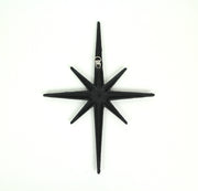 Black - Image 4 - Zeckos Radiant Trio of Large Matte Black Cast Iron Starburst Wall Hangings - Timeless Mid Century Modern