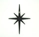 Black - Image 4 - Radiant Trio of Large Matte Black Cast Iron Starburst Wall Hangings - Timeless Mid Century Modern Décor - 8