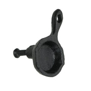 Set of 6 Black Mini Cast Iron Skillet Drawer Pulls - Decorative Kitchen Cabinet Knobs for Rustic Charm - Simple Installation