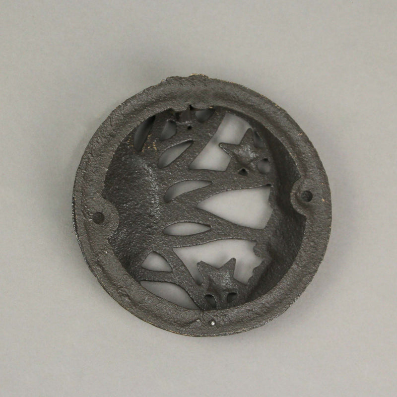 Zeckos Enchanting Bronze Cast Iron Doorknocker - Decorative Sun, Moon, and Stars Knocker Design for Rustic Front Door Decor -