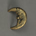 Gold - Image 11 - Set of 6 Gold Cast Iron Crescent Moon Face Drawer Pulls Decorative Cabinet Knobs Celestial Décor