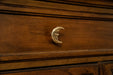 Gold - Image 7 - Set of 6 Gold Cast Iron Crescent Moon Face Drawer Pulls Decorative Cabinet Knobs Celestial Décor