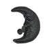 Black - Image 4 - Set of 6 Black Cast Iron Crescent Moon Face Drawer Pull Decorative Cabinet Knobs Celestial Décor