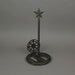 Rustic Brown Finish Cast Iron Nautical Compass Rose Countertop Paper Towel Holder with Star Finial  - Coastal Themed Kitchen