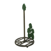 Green Cast Iron Monstera Leaf Design Countertop Paper Towel Holder - Easy Assembly - Adds Rustic Tropical Flair to Kitchen