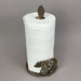 Bear-Themed Rustic Cast Iron Paper Towel Holder - Enhance Your Kitchen with Mountain Cabin Charm and Functional Style - Easy
