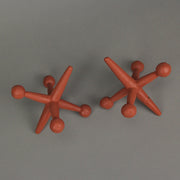 Orange - Image 5 - Retro-Inspired Orange Enamel Painted Cast Iron Giant Jack Bookends - Vintage Style Decorative Sculptures