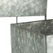 Set of 2 Galvanized Grey Finish Square Metal Indoor/Outdoor Planters on Stands - Rustic Elegance - Stylish Farmhouse Decor