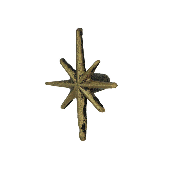 Gold - Image 3 - Set of 6 Unique Antique Gold Starburst Cast Iron Drawer Pulls & Cabinet Knobs - Add Mid Century Modern Charm