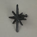 Black - Image 5 - Set of 6 Antique Black Finish Mid Century Modern Décor Starburst Cast Iron Drawer Pulls Cabinet Knobs