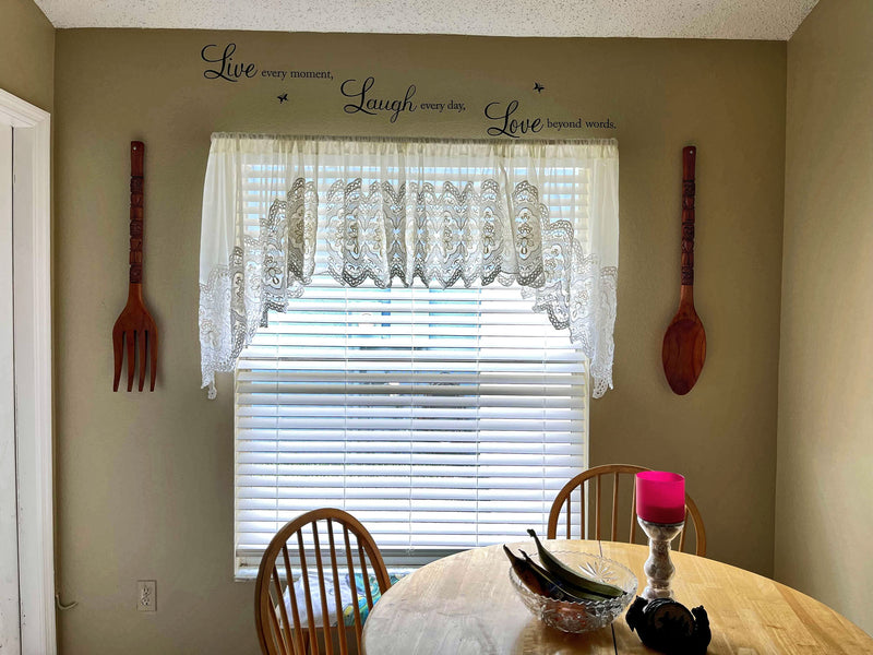 30 Inch - Image 5 - Hand-Carved Brown Wood Tiki Design Spoon & Fork Wall Sculpture Set Tropical Decor Utensil Decoration - 30