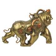 Stunning 11-Inch Resin Bronze Finish Steampunk Gorilla Sculpture: A Unique Home Decor Art Statue, Perfect for Adding