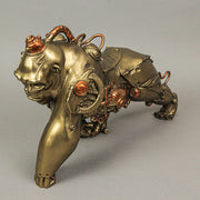 Stunning 11-Inch Resin Bronze Finish Steampunk Gorilla Sculpture: A Unique Home Decor Art Statue, Perfect for Adding