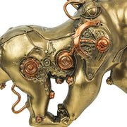 Stunning 11-Inch Resin Bronze Finish Steampunk Gorilla Sculpture: A Unique Home Decor Art Statue, Perfect for Adding