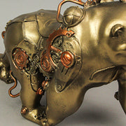 Stunning 11-Inch Resin Bronze Finish Steampunk Gorilla Sculpture: A Unique Home Decor Art Statue, Perfect for Adding