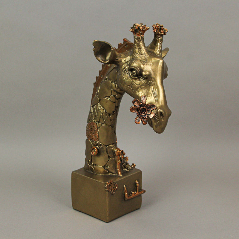 Set of 3 Steampunk Statues: Elephant, Gorilla and Giraffe Image 4