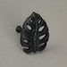 Black - Image 5 - Set of 6 Black Cast Iron Monstera Leaf Drawer Pulls: Decorative Cabinet Knobs Bringing Tropical Elegance to