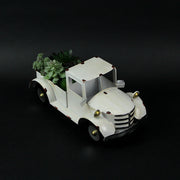Rustic Metal Vintage Pickup Truck Indoor or Outdoor Planter Antique White Image 6