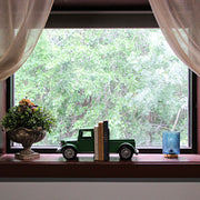 Green - Image 4 - Set of 2 Weathered Green Finish Vintage Pickup Truck Metal Bookends Rustic Decorative 6.75 Inches High -