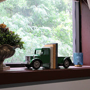Green - Image 5 - Set of 2 Weathered Green Finish Vintage Pickup Truck Metal Bookends Rustic Decorative 6.75 Inches High -