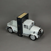 White - Image 4 - Set of 2 Vintage Weathered White Metal Pickup Truck Bookends: Front and Back Design, Rustic Western Decor -
