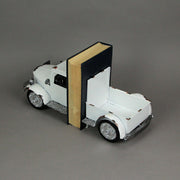 White - Image 5 - Set of 2 Vintage Weathered White Metal Pickup Truck Bookends: Front and Back Design, Rustic Western Decor -