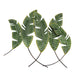 Graceful Green Metal Banana Leaf Wall Sculpture - Tropical Paradise in Your Home - Stunning 27-Inch Nature-Inspired Artwork
