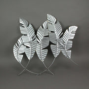 Graceful Green Metal Banana Leaf Wall Sculpture - Tropical Paradise in Your Home - Stunning 27-Inch Nature-Inspired Artwork