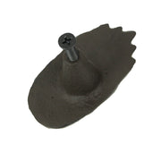 Set of 6 Cast Iron Bear Paw Drawer Pulls Set: Rustic Cabinet Knobs for Cabin, Lodge, or Home Decor - Wilderness-Inspired