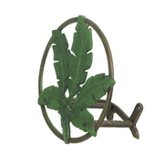Banana Leaf - Image 7 - Exquisite Green Banana Leaf Design Cast Iron Wall Mounted Garden Hose Holder - 11.5-Inch Diameter -