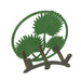 Palm Frond - Image 3 - Green Cast Iron Palm Frond Wall Mounted Garden Hose Hanger Holder - Decorative Outdoor Organizer -