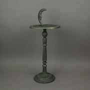 Verdigris Green Finish Cast Iron Sun, Moon and Stars Celestial Sundial - Decorative Garden Pedestal Sun Clock - Outdoor Decor