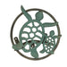 Green - Image 1 - Verdigris Bronze Finish Cast Iron Sea Turtle Decorative Wall Mounted Hanging Garden Hose Hanger Holder