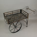 Metal - Image 5 - Charming Rustic Brown Metal Wagon Cart Plant Stand and Flower Holder - Transform Your Indoor and Outdoor