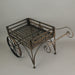 Metal - Image 11 - Charming Rustic Brown Metal Wagon Cart Plant Stand and Flower Holder - Transform Your Indoor and Outdoor