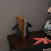 Blue - Image 5 - Set of 2 Nautical Cast Iron Whale Tail Decorative Bookends - Coastal Themed Shelves, and Beach House -