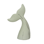 White - Image 7 - Set of 2 Nautical Cast Iron Whale Tail Decorative Bookends for Home Decor, Coastal Themed Shelves, and
