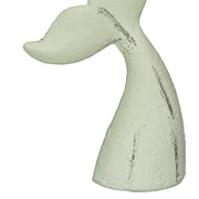 White - Image 8 - Set of 2 Nautical Cast Iron Whale Tail Decorative Bookends for Home Decor, Coastal Themed Shelves, and