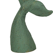 Green - Image 6 - Set of 2 Nautical Cast Iron Whale Tail Decorative Bookends for Home Decor, Coastal Themed Shelves, and