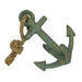 Green - Image 8 - Set of 2 Verdigris Green Finish Cast Iron Boat Anchor Decorative Bookends - Nautical Sculptures for Stylish