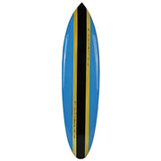 Blue - Image 1 - Striped Wooden Surfboard Wall Hanging 39 inch Beach Décor