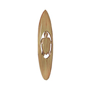 Hand-Carved Cut-out Sea Turtle Surfboard Wall Art - Coastal Decor for Surf Enthusiasts - 32 Inches High - Artisan Crafted -