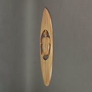Hand-Carved Cut-out Sea Turtle Surfboard Wall Art - Coastal Decor for Surf Enthusiasts - 32 Inches High - Artisan Crafted -