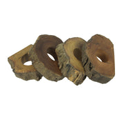 Rustic Elegance - Set of 8 Handcrafted Natural Acacia Wood Slice Napkin Rings - Unique Table Decor for a Charming Dining