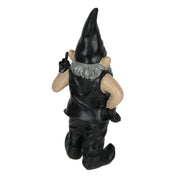 Gnoschitt The Rebellious Rude Biker Gnome - Motorcycle Enthusiast Resin Garden Statue - Indoor and Outdoor Decor - Quirky and