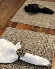Bronze - Image 6 - Set of 6 Elegant Bronze Finish Cast Iron Nautical Compass Rose Napkin Rings - Timeless Charm for Formal